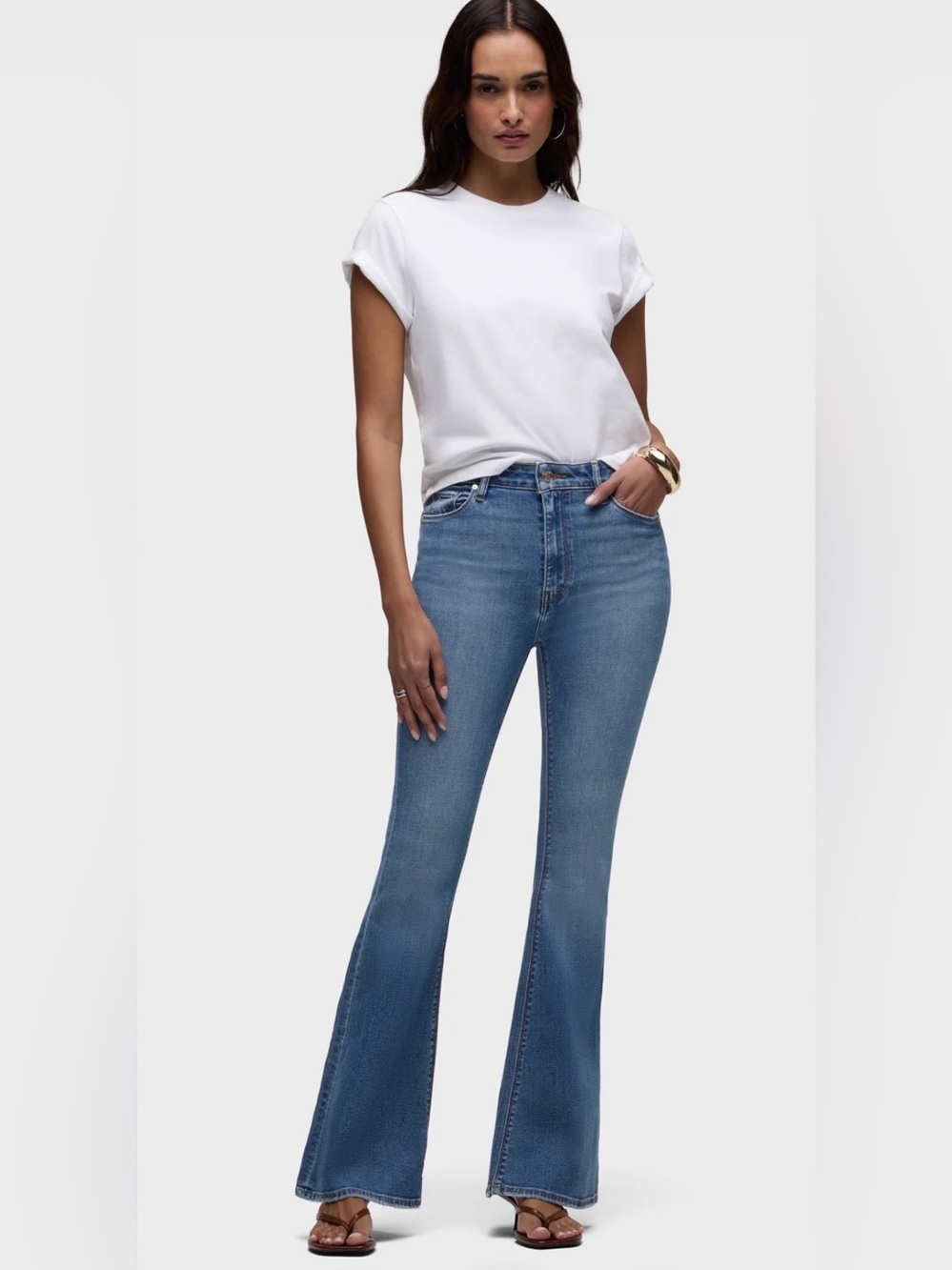 HUDSON Denim Holly Flare Jeans Bom Wash Size 26